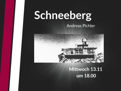 13.11 Schneeberg von A. Pichler - Screening + Q&amp;A