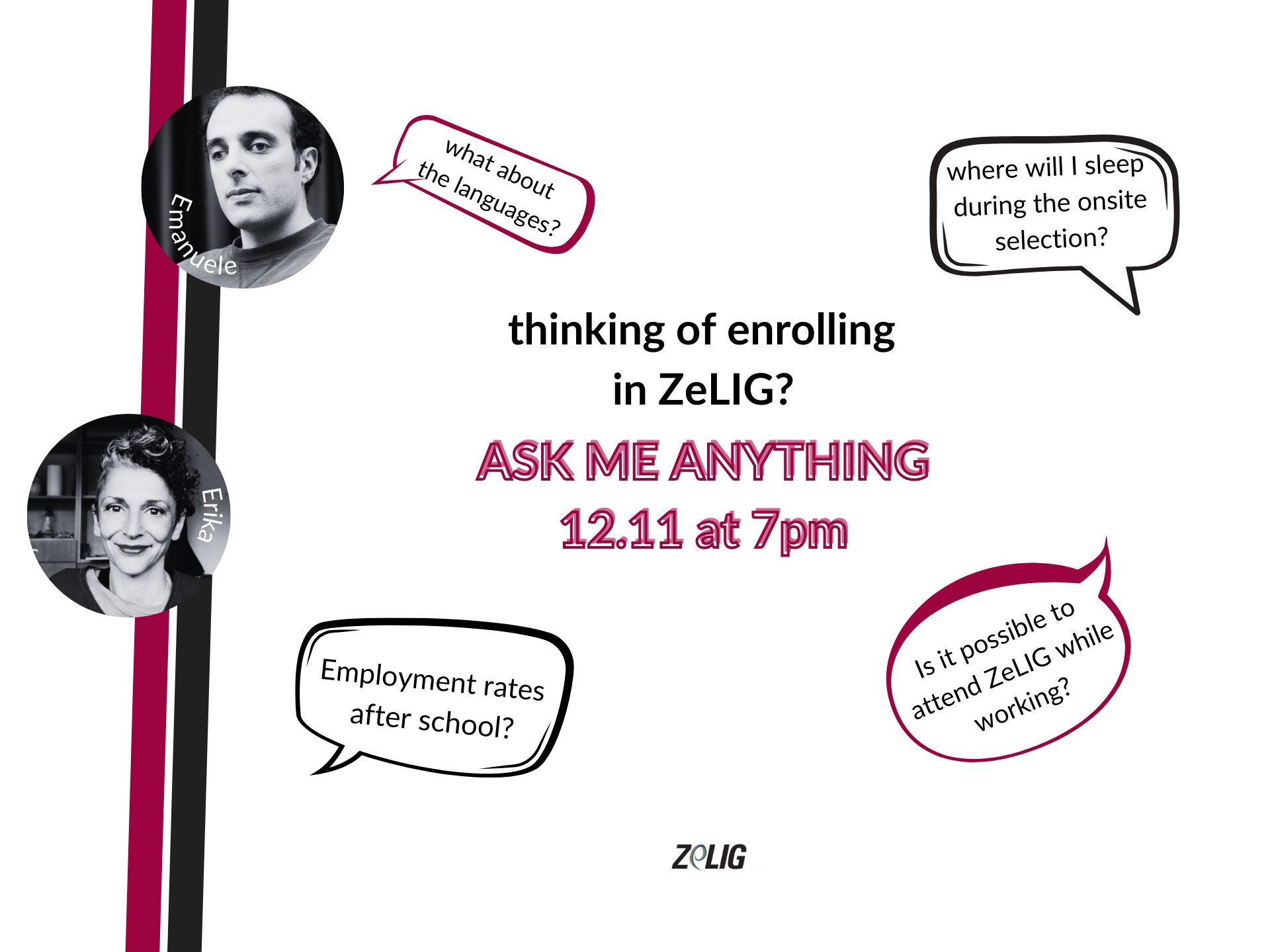 Ask Me Anything Session - Tuesday, 12 November at 19.00h CEST